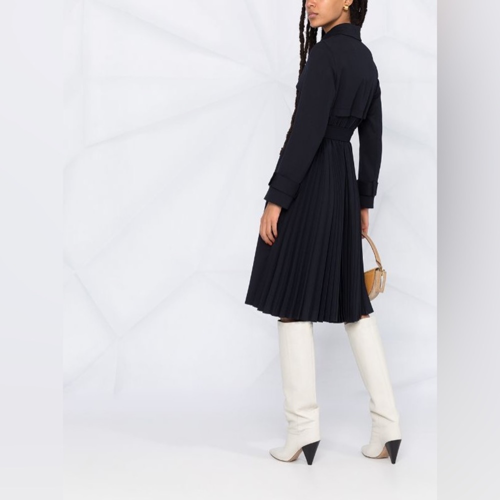 Sandro Pleated Trench Coat